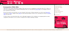 Desktop Screenshot of more.ericmeyeroncss.com